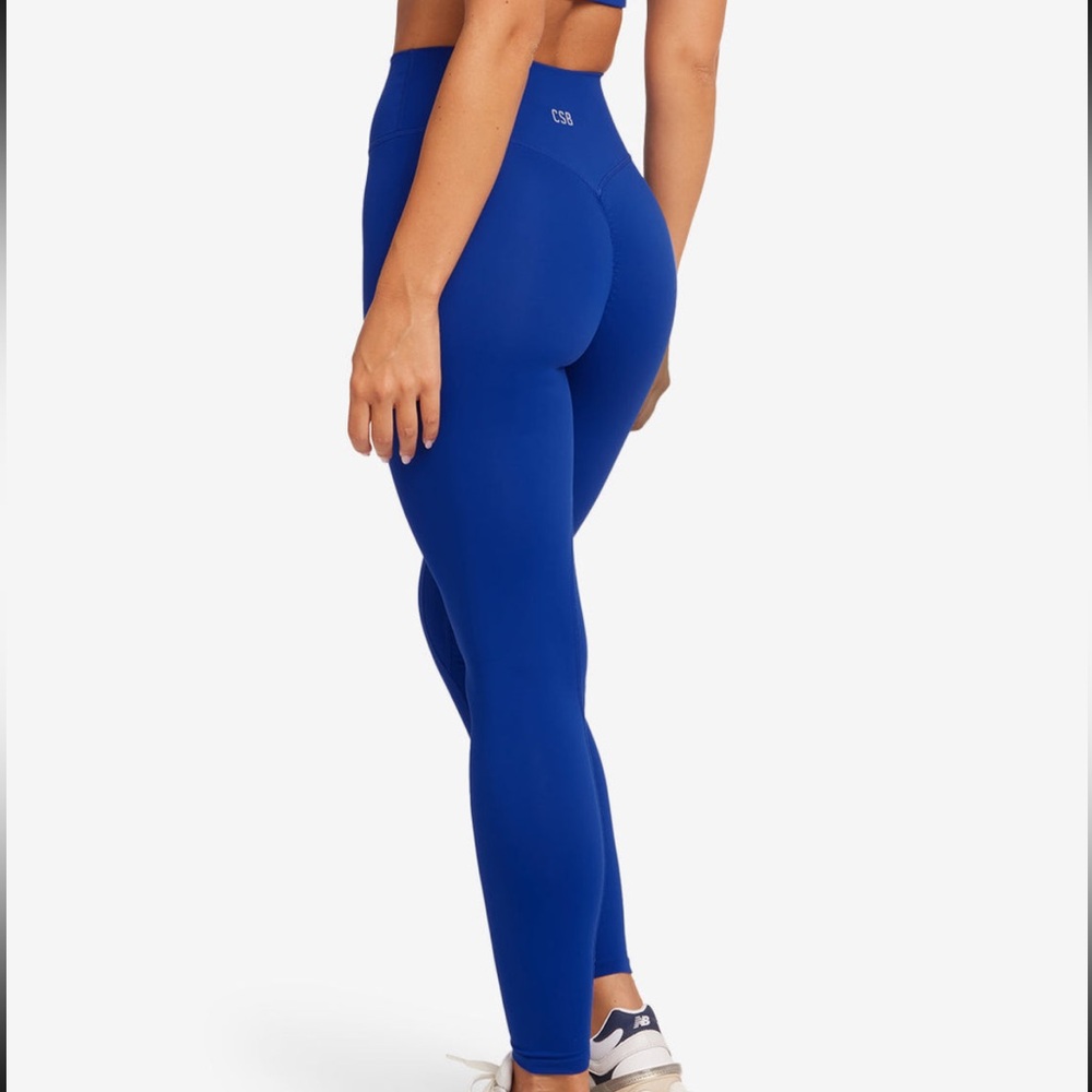 CSB X BEIS Cobalt activluxe scrunch leggings (sold out color)